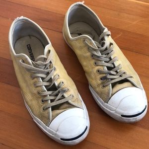 Converse Jack Purcell Tan Leather Sneakers